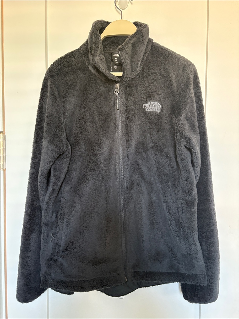 The North Face Charcoal Plush Full-Zip Fleece Jacket